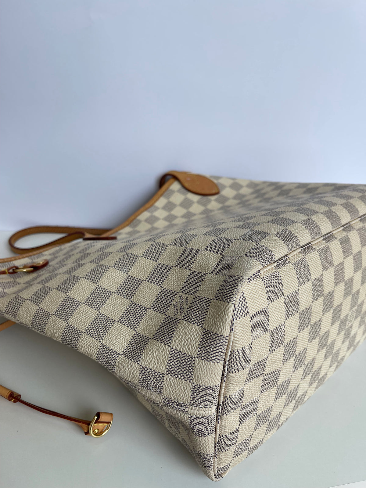 Louis Vuitton Neverfull MM Damier Azur Canvas with Pochette