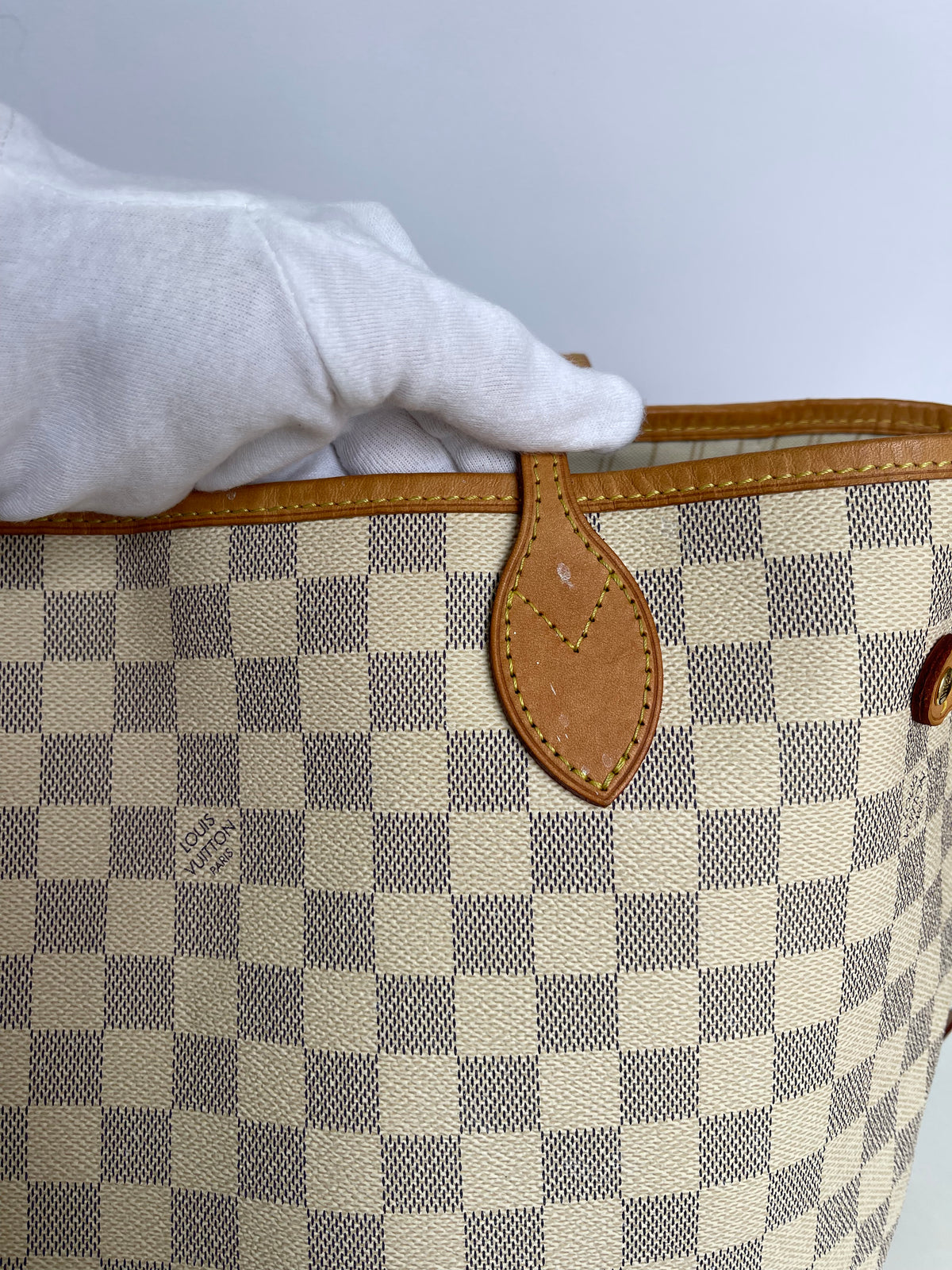 Louis Vuitton Neverfull MM Damier Azur Canvas with Pochette