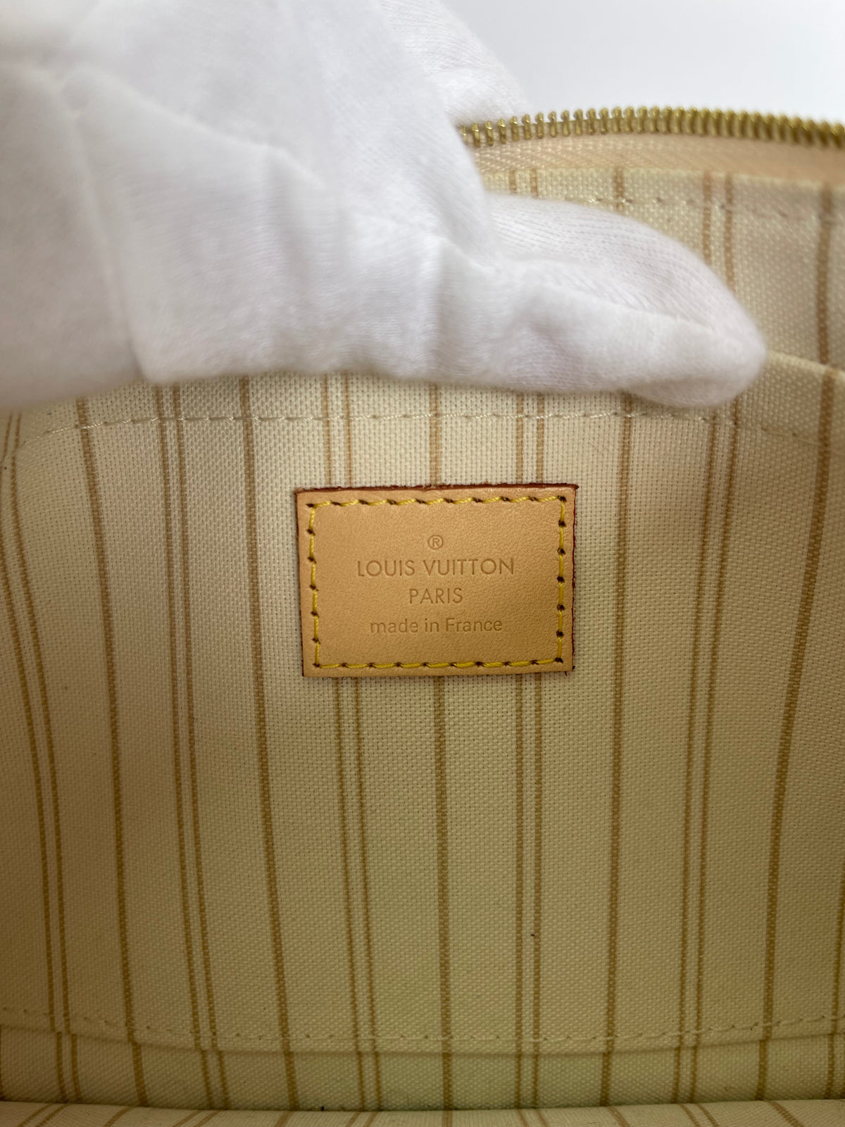 Louis Vuitton Neverfull MM Damier Azur Canvas with Pochette