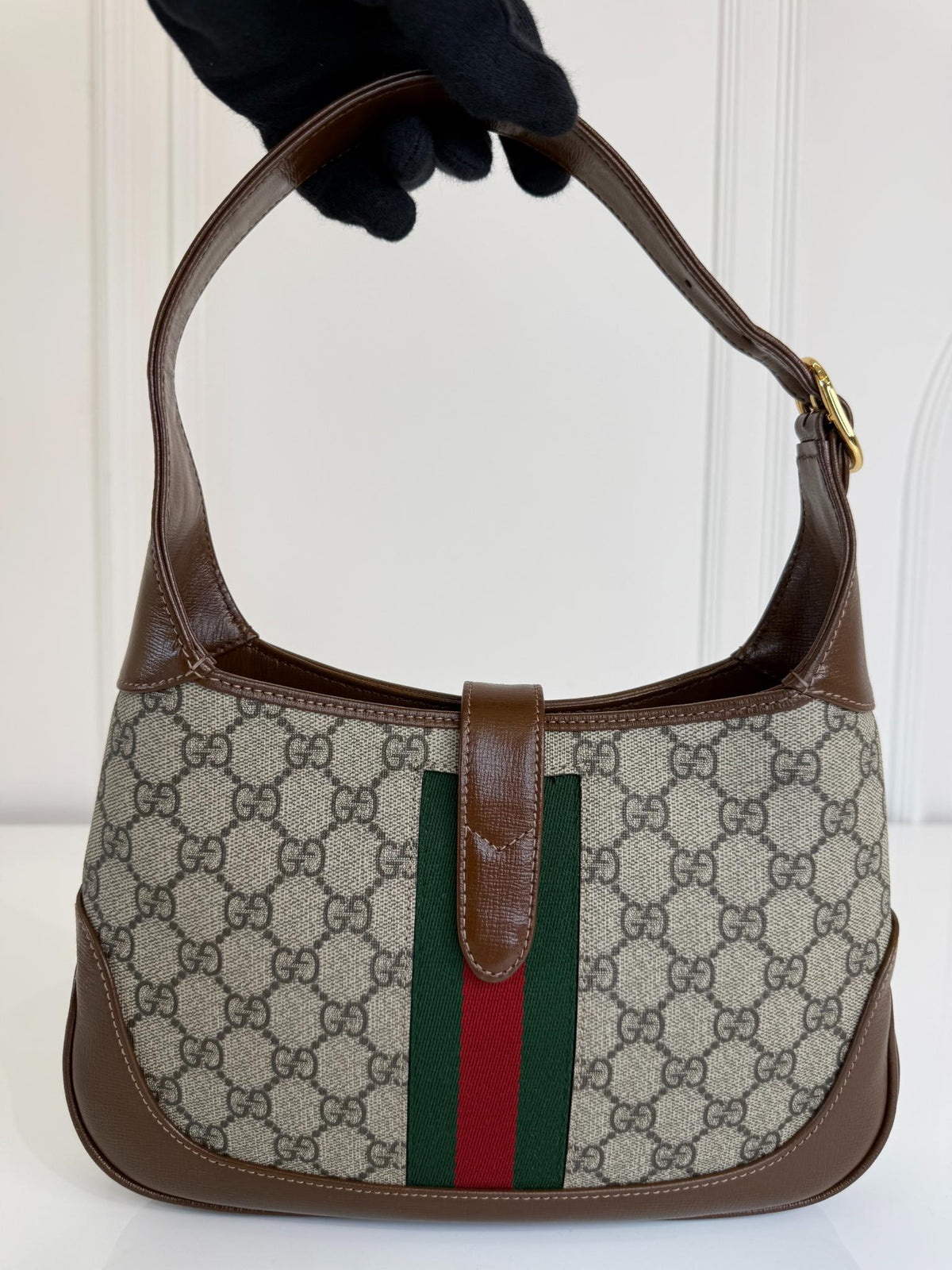 Gucci Small Jackie GG 1961 Supreme Canvas