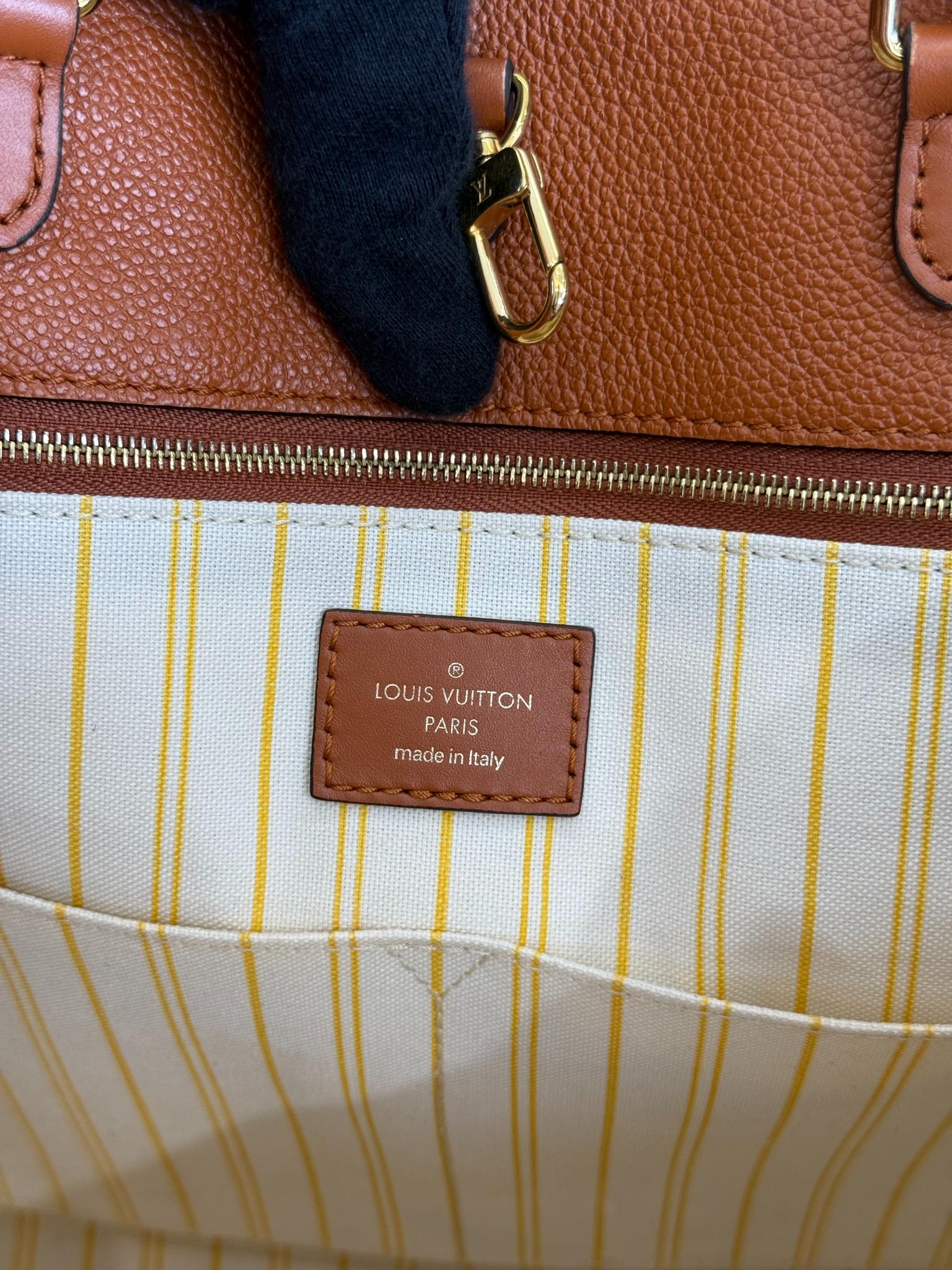 Louis Vuitton OnTheGo GM Giant Tan Monogram Raffia