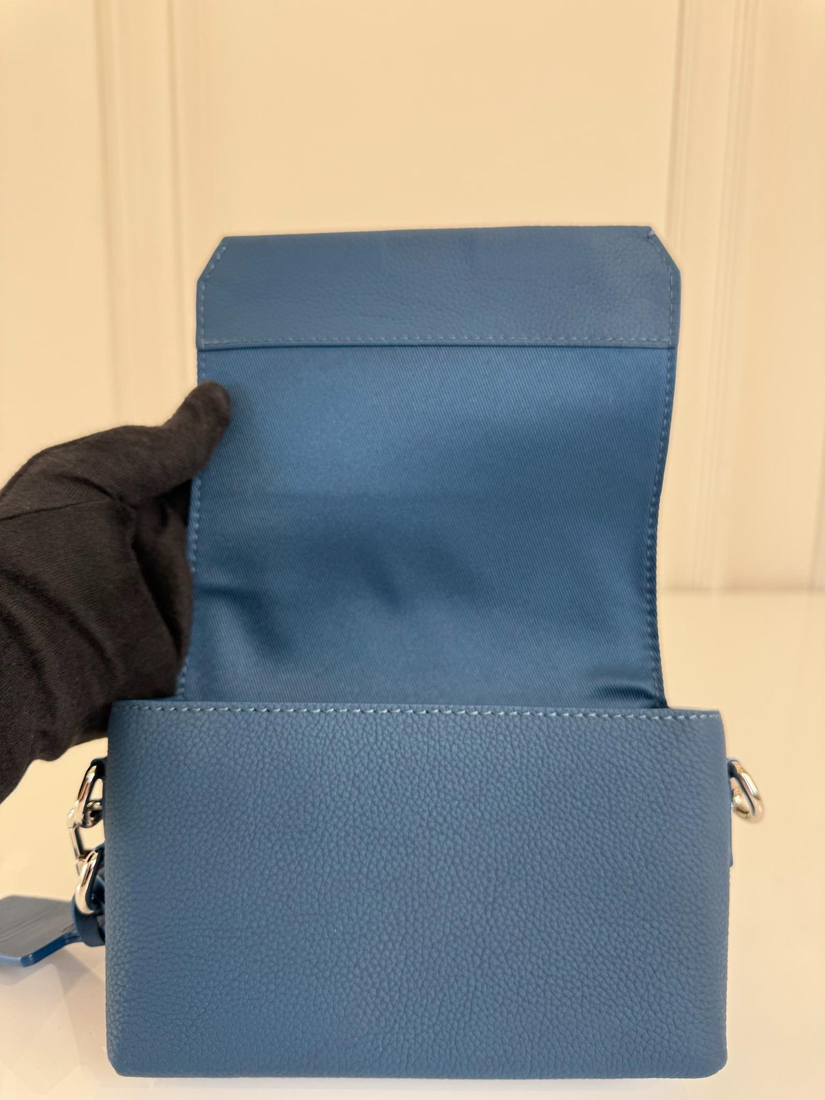 Louis Vuitton Fastline Takeoff Messenger Bag Atlantic Blue Cowhide Leather