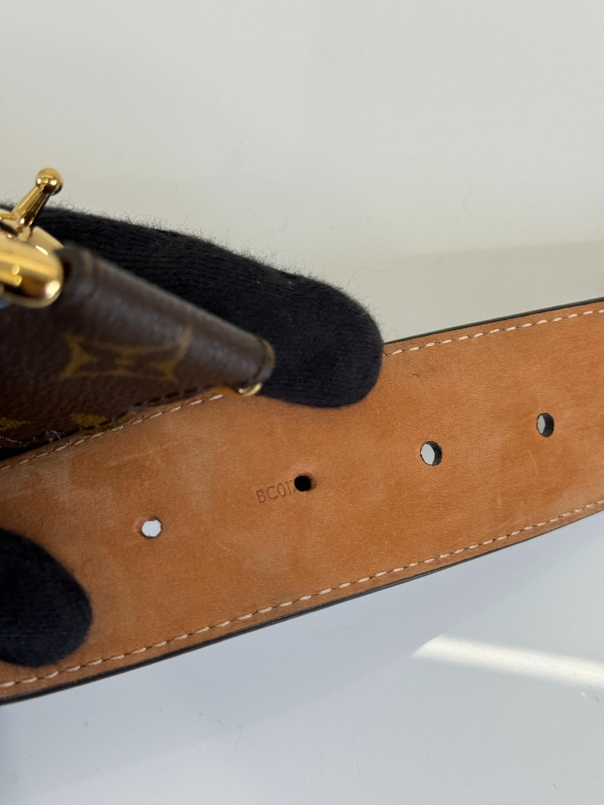 Louis Vuitton Fleur Buckle Belt Monogram Canvas