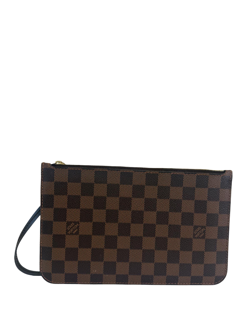 Louis Vuitton Neverfull Pochette Damier Ebene Canvas
