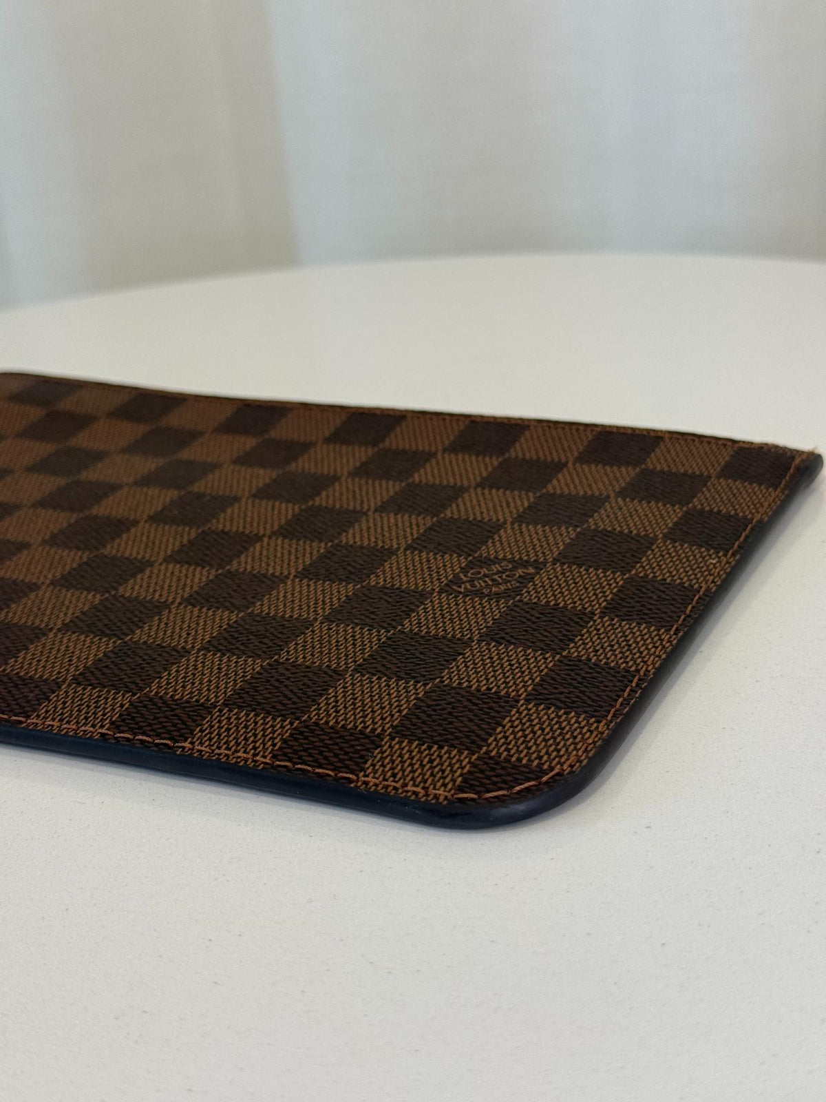 Louis Vuitton Neverfull Pochette Damier Ebene Canvas