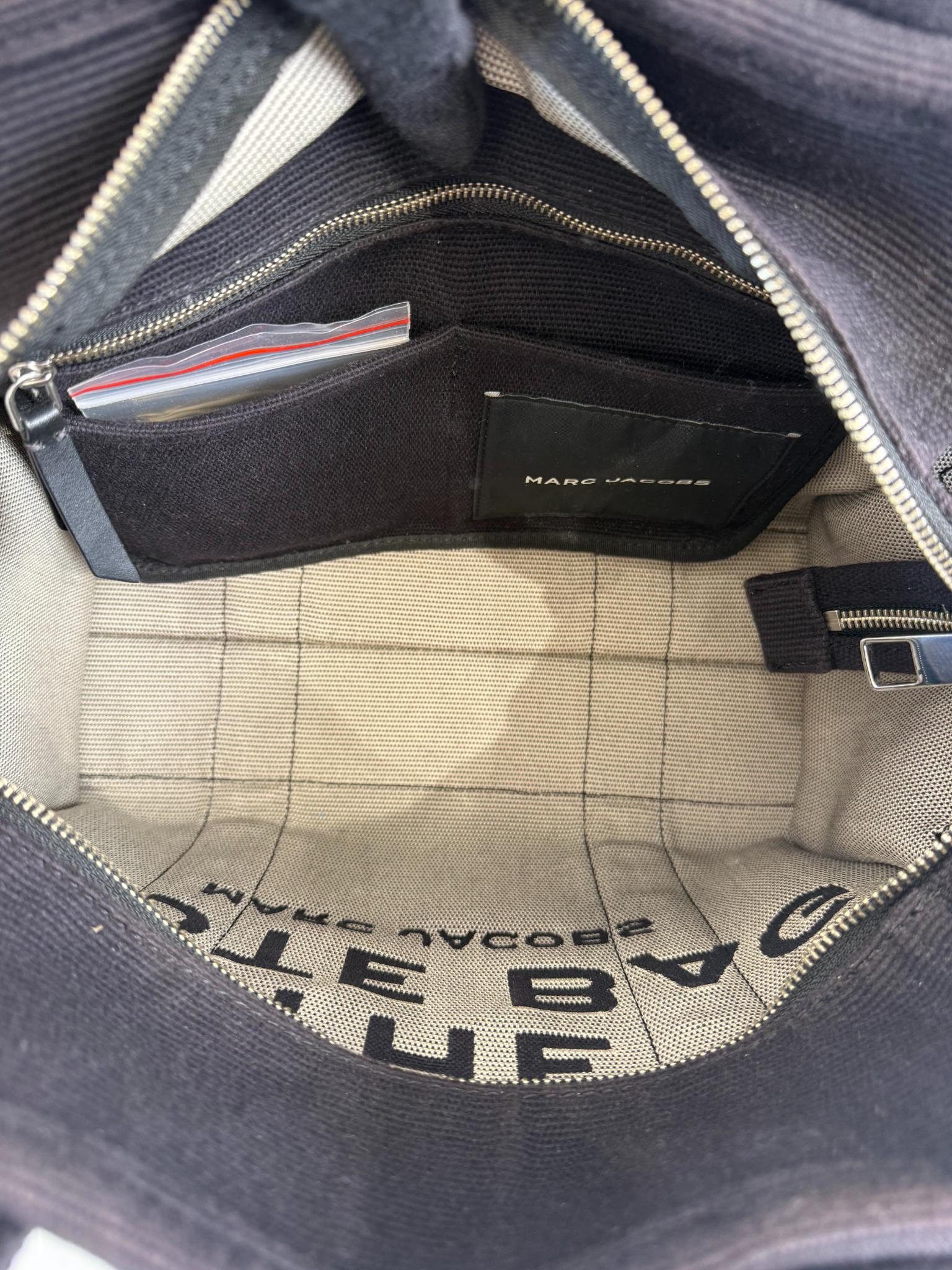 Marc Jacobs The Jacquard Medium Tote Bag Black