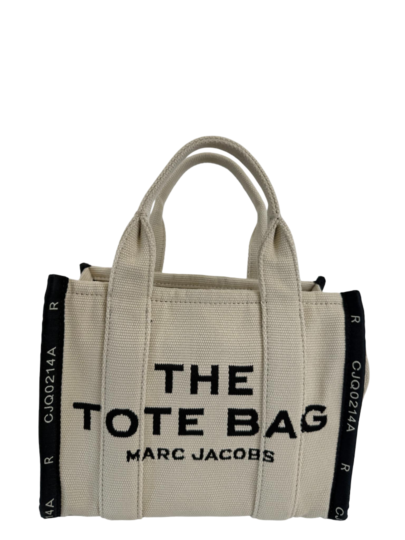 Marc Jacobs The Jacquard Small Tote Bag Beige
