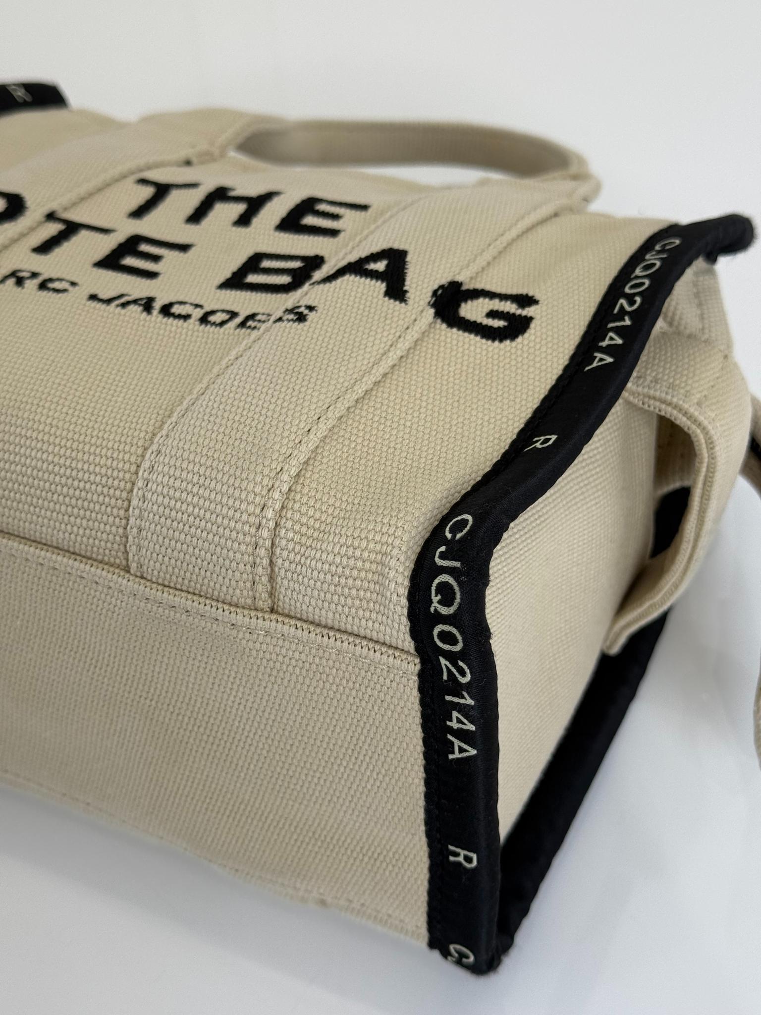 Marc Jacobs The Jacquard Small Tote Bag Beige