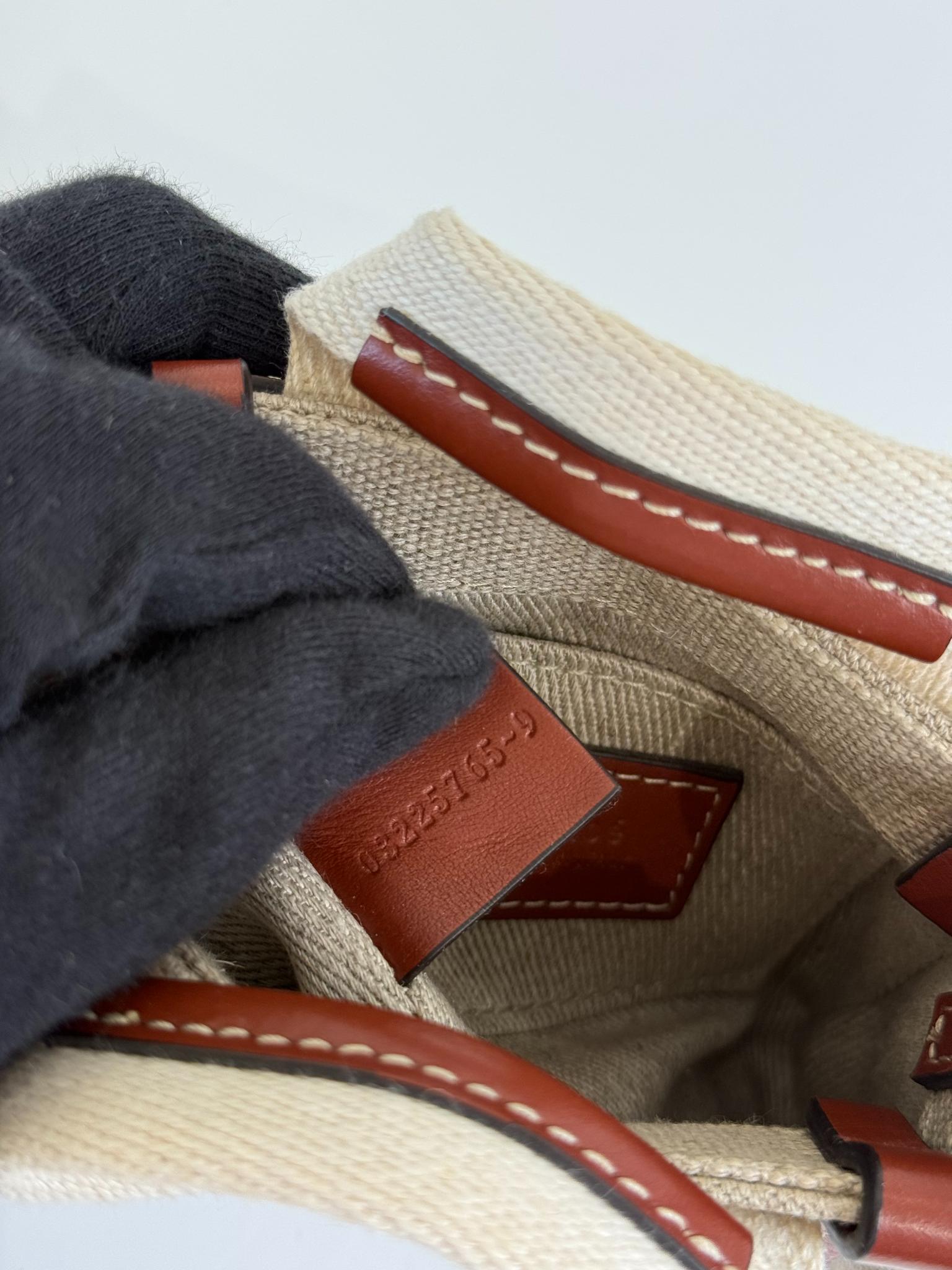 Chloé Beige/Brown Woody Nano Tote Bag