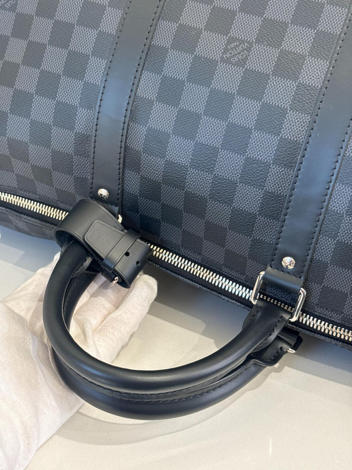 Louis Vuitton Keepall Bandoulière 55 Damier Graphite Canvas