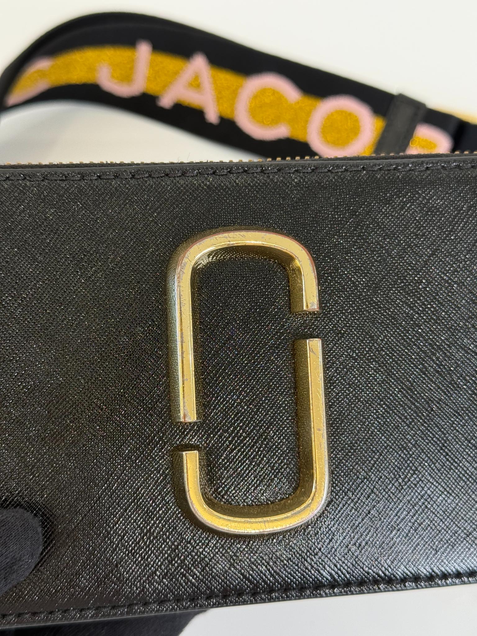 Marc Jacobs Snapshot Black Leather Crossbody Bag