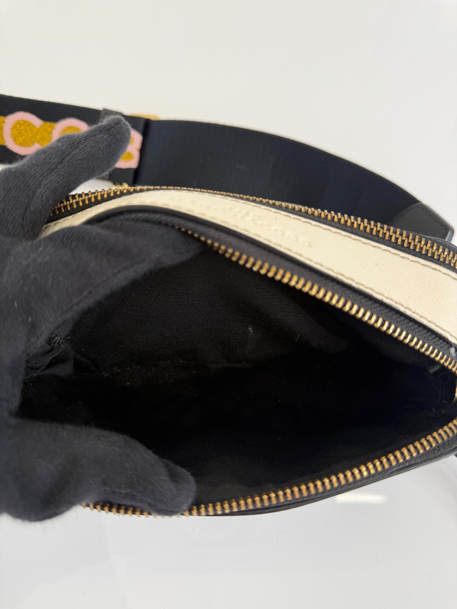 Marc Jacobs Snapshot Black Leather Crossbody Bag