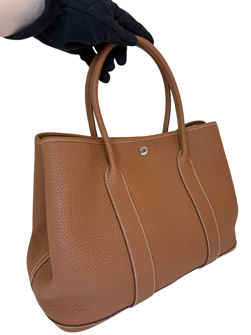 Hermès Gold Negonda Garden Party 36 TPM Palladium Hardware