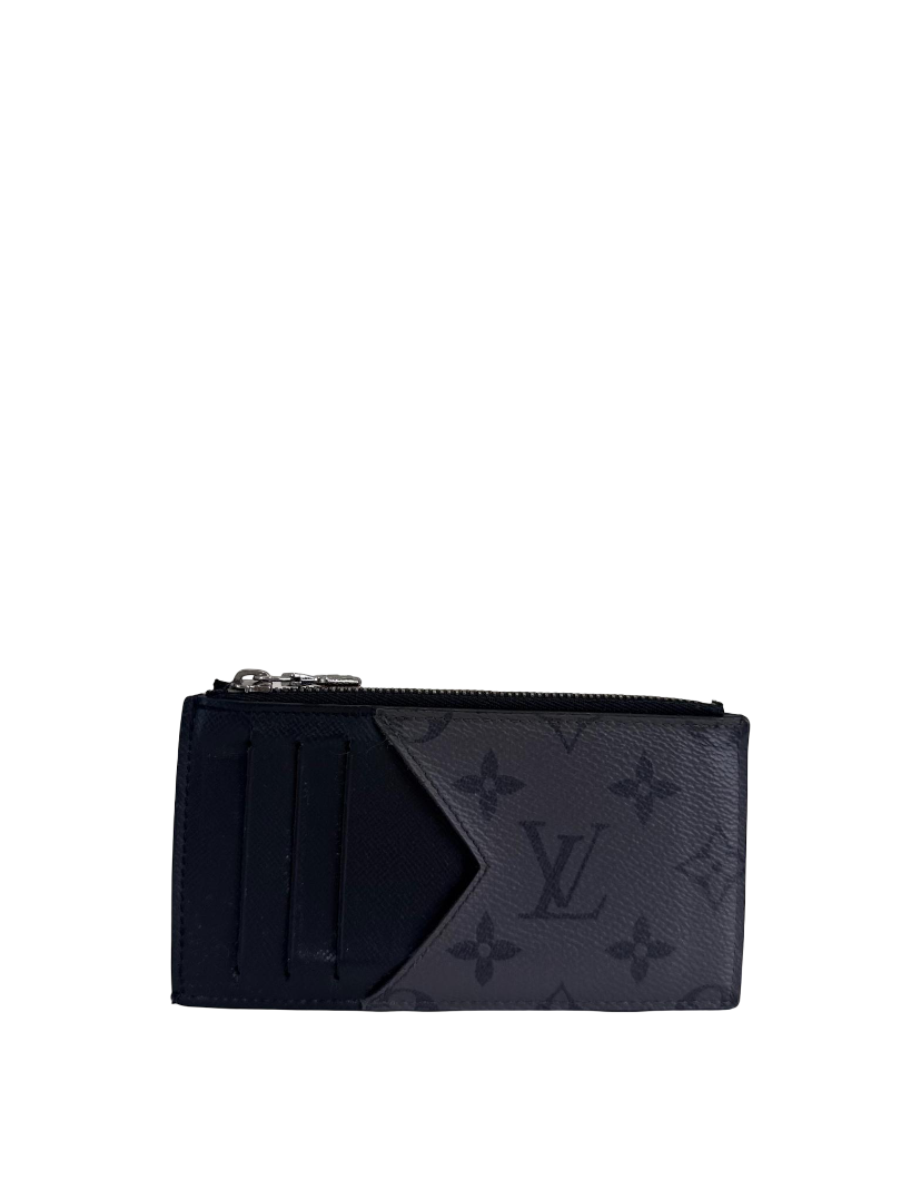 Louis Vuitton Coin Card Holder Monogram Eclipse Canvas