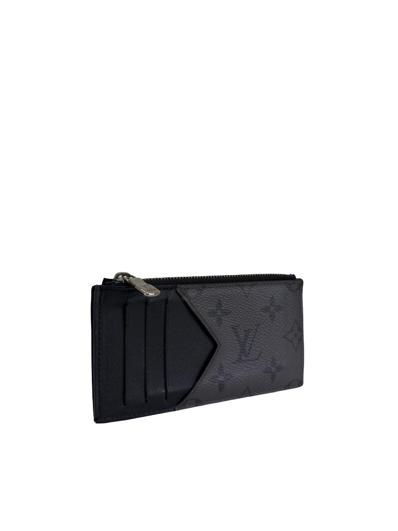 Louis Vuitton Coin Card Holder Monogram Eclipse Canvas