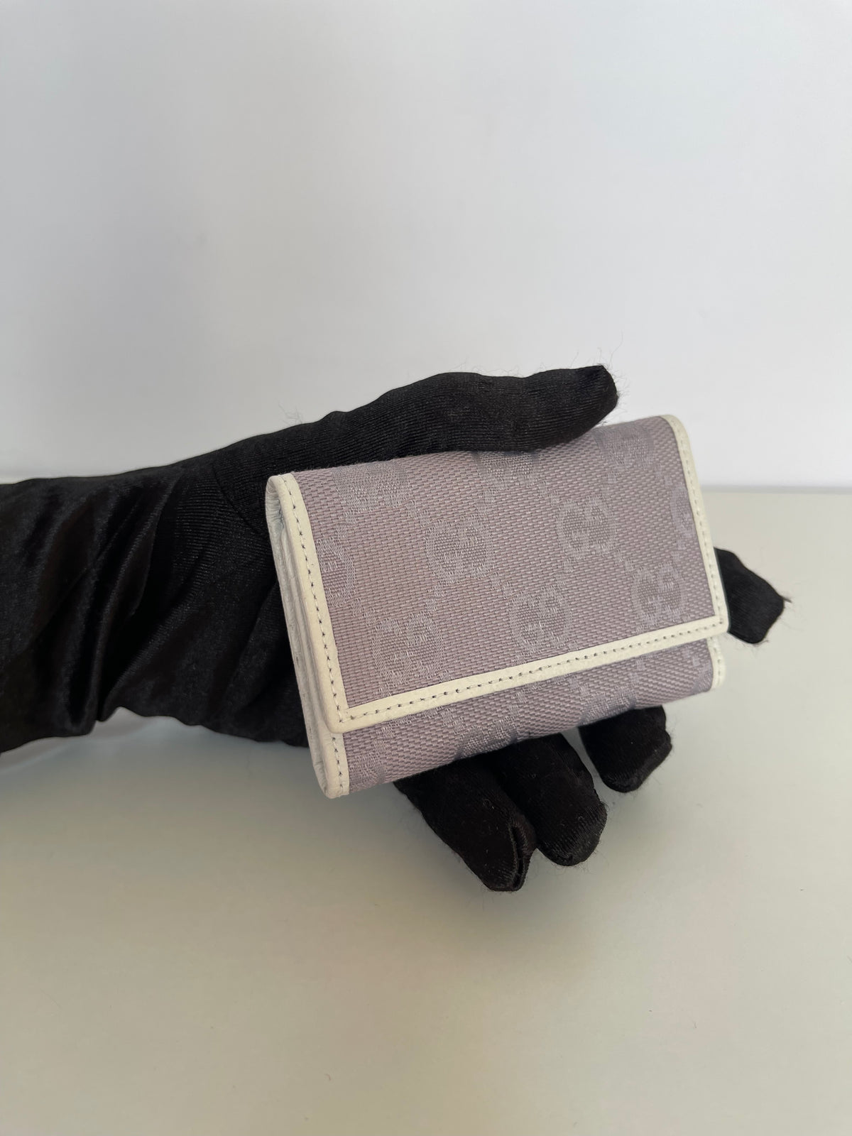 Gucci Lilac GG Canvas Key Holder