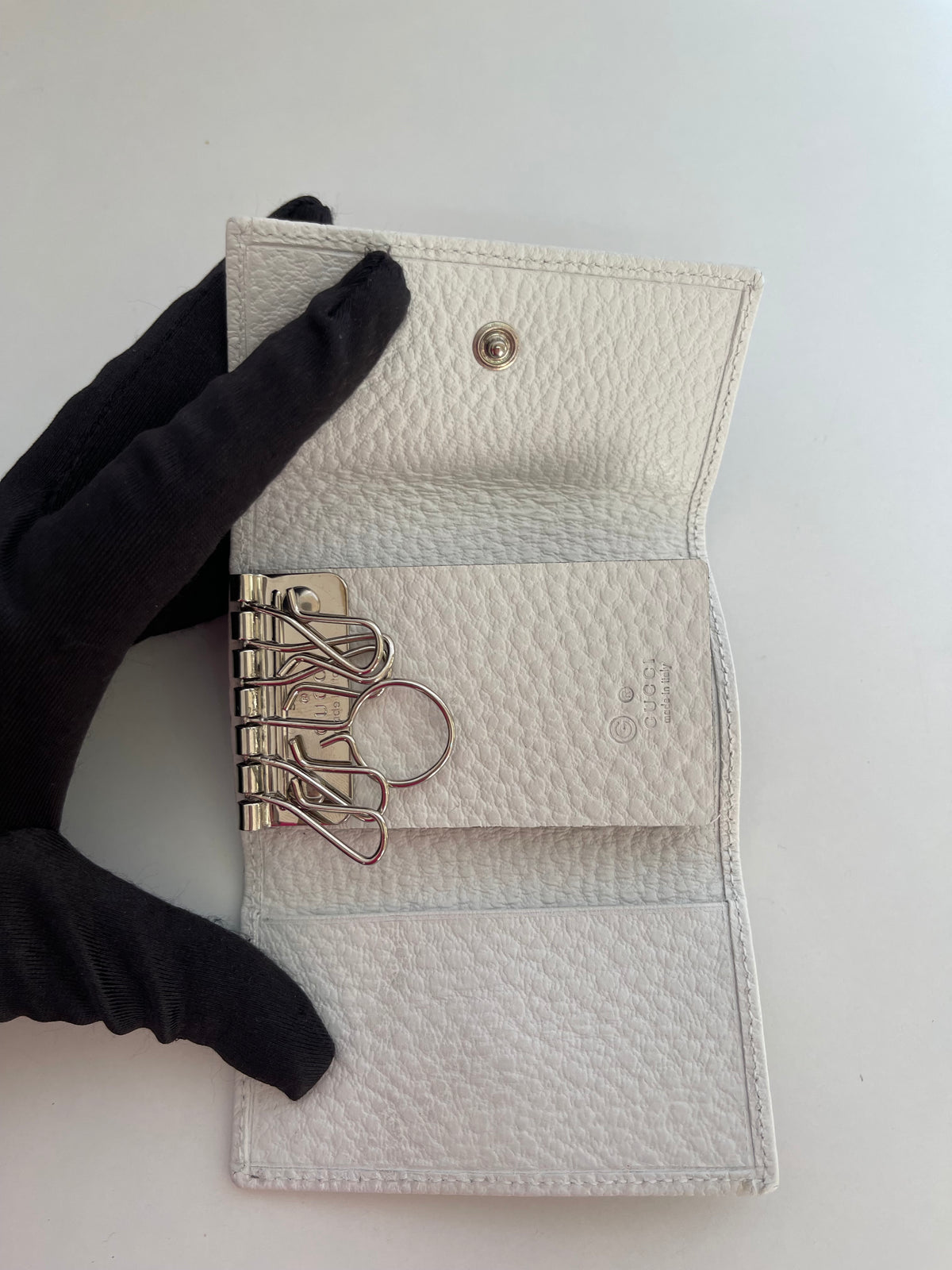 Gucci Lilac GG Canvas Key Holder