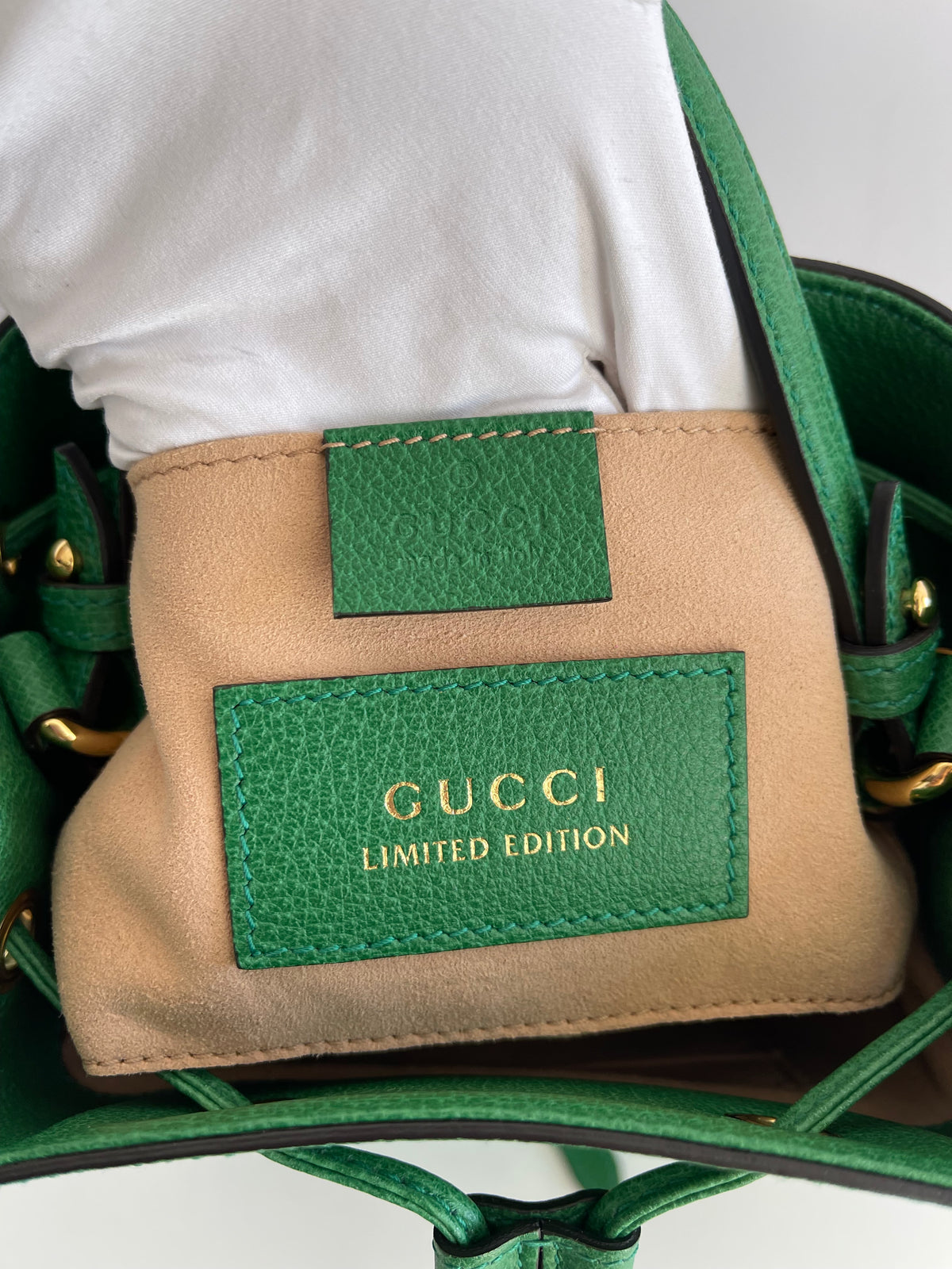 Gucci Ophidia GG Flora Small Bucket Green Limited Edition
