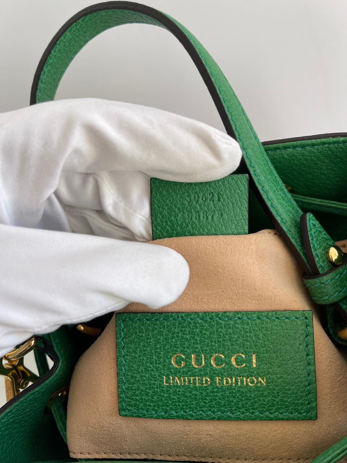 Gucci Ophidia GG Flora Small Bucket Green Limited Edition