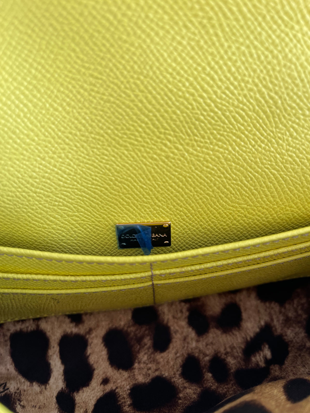 Dolce & Gabbana Small Sicily Handbag in Yellow