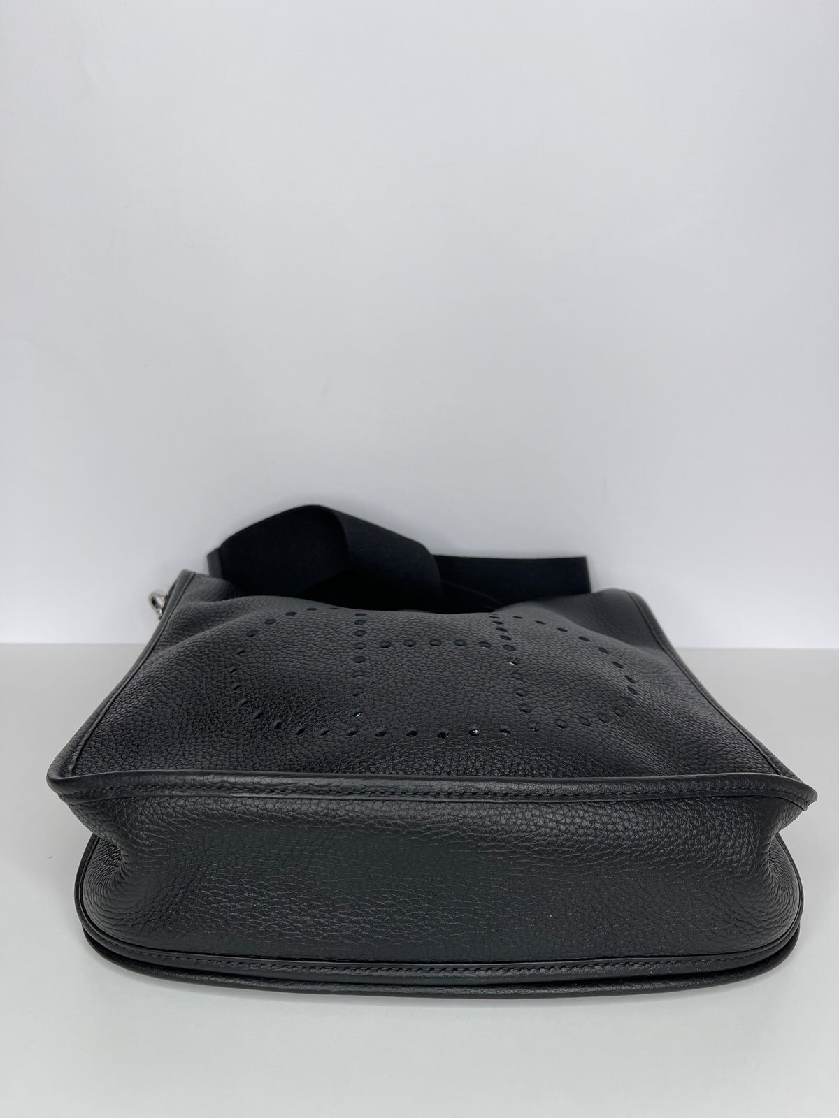 Hermes Evelyne III PM in Black Clemence Leather