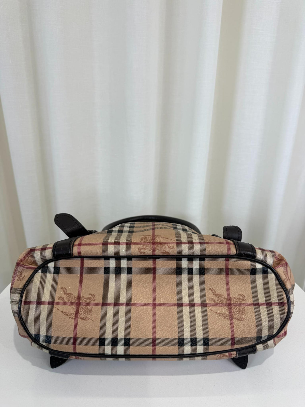 Burberry Haymarket Check Coated Canvas Northfield Bag