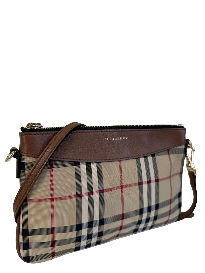 Burberry Haymarket Check Peyton Crossbody Bag