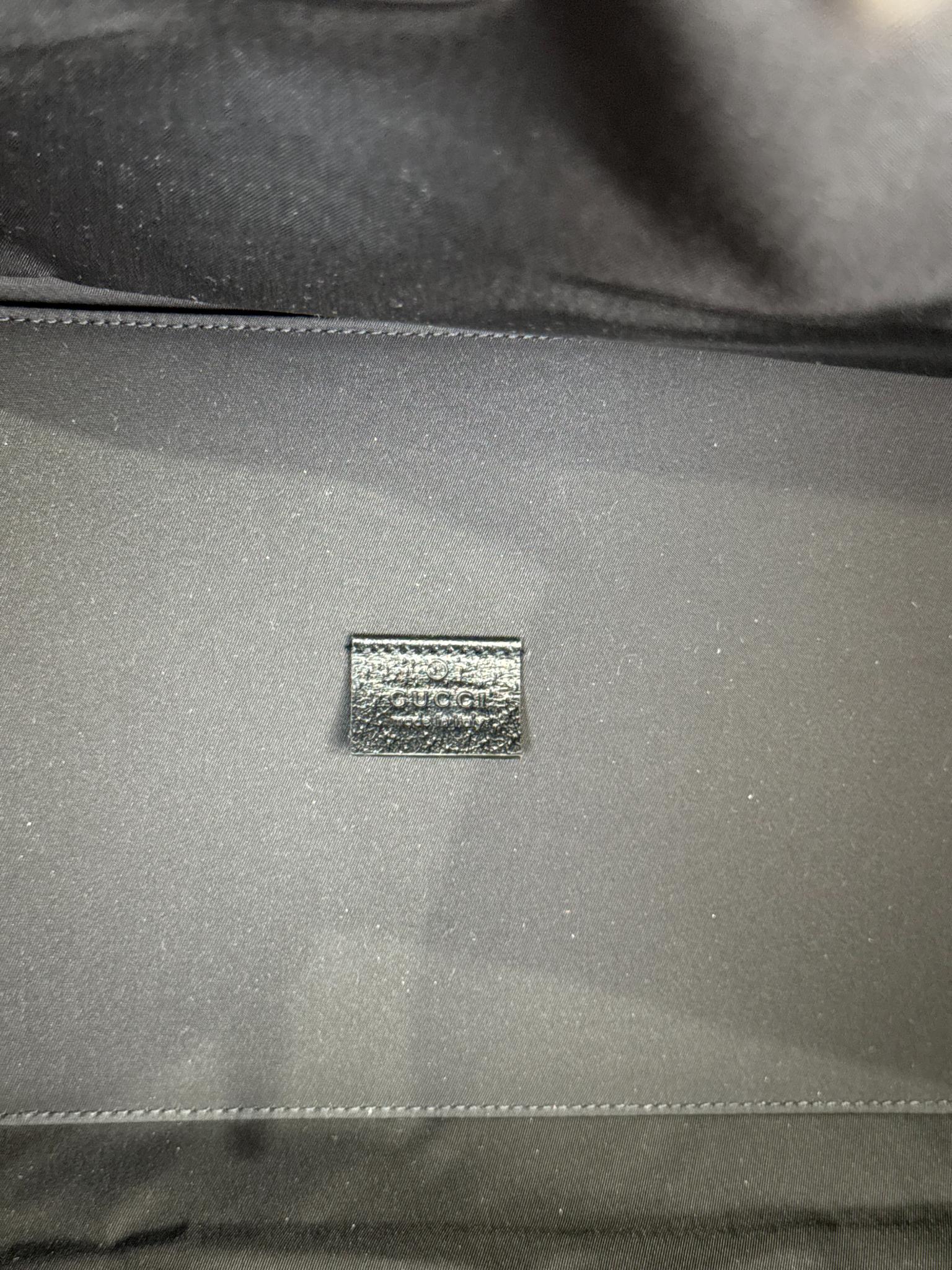 Gucci Econyl Nylon Monogram Large Off The Grid Tote Bag Black
