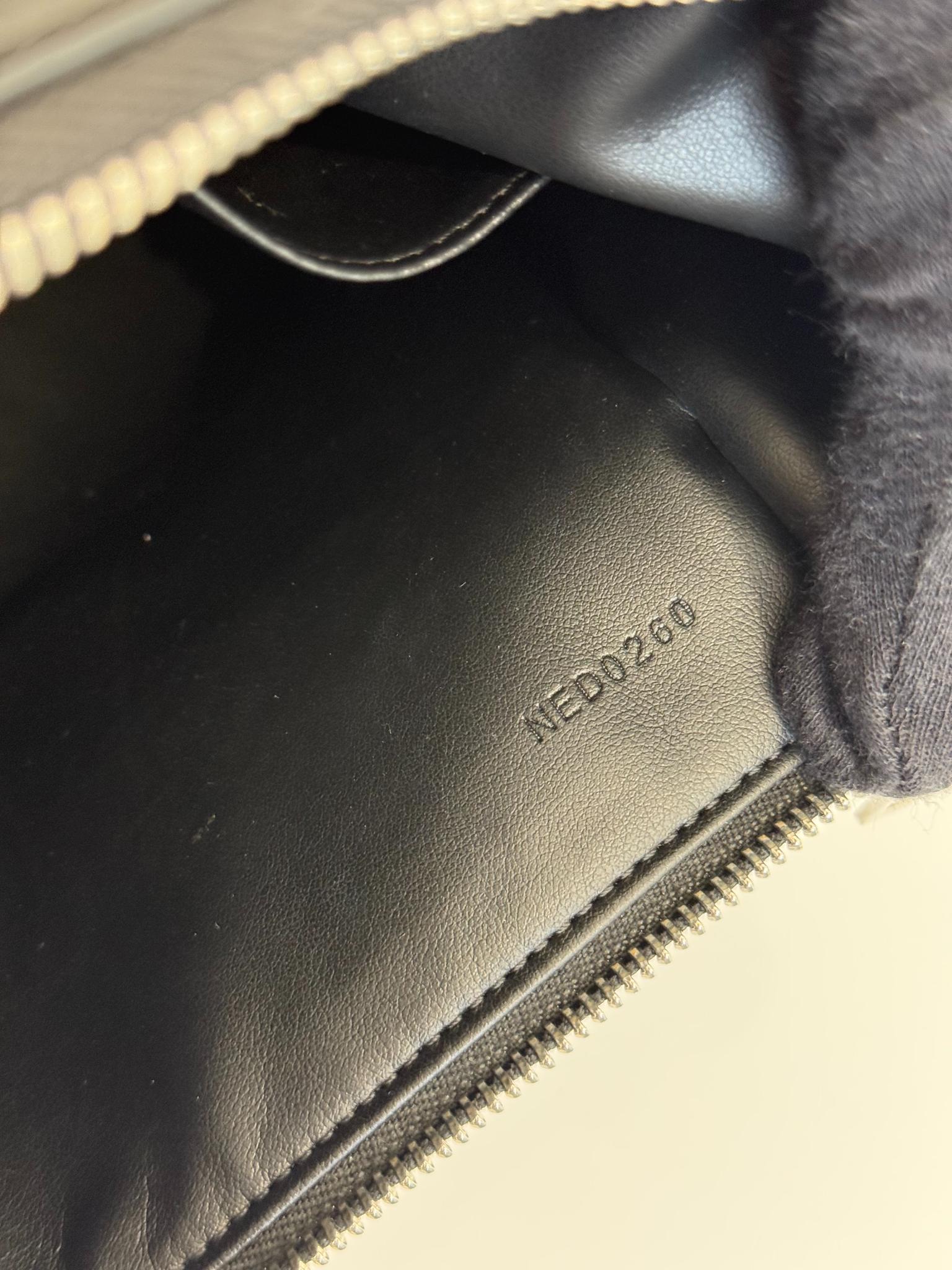 Givenchy Black Leather Studded Zip Pouch