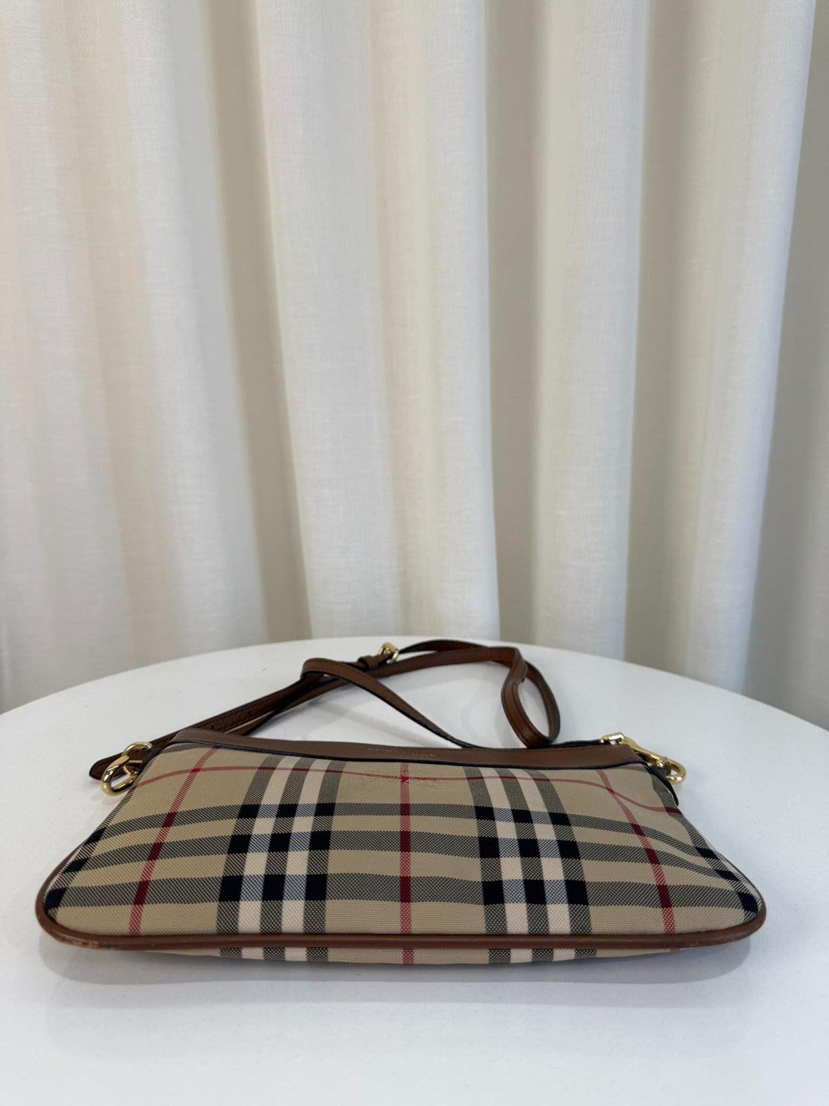 Burberry Haymarket Check Peyton Crossbody Bag