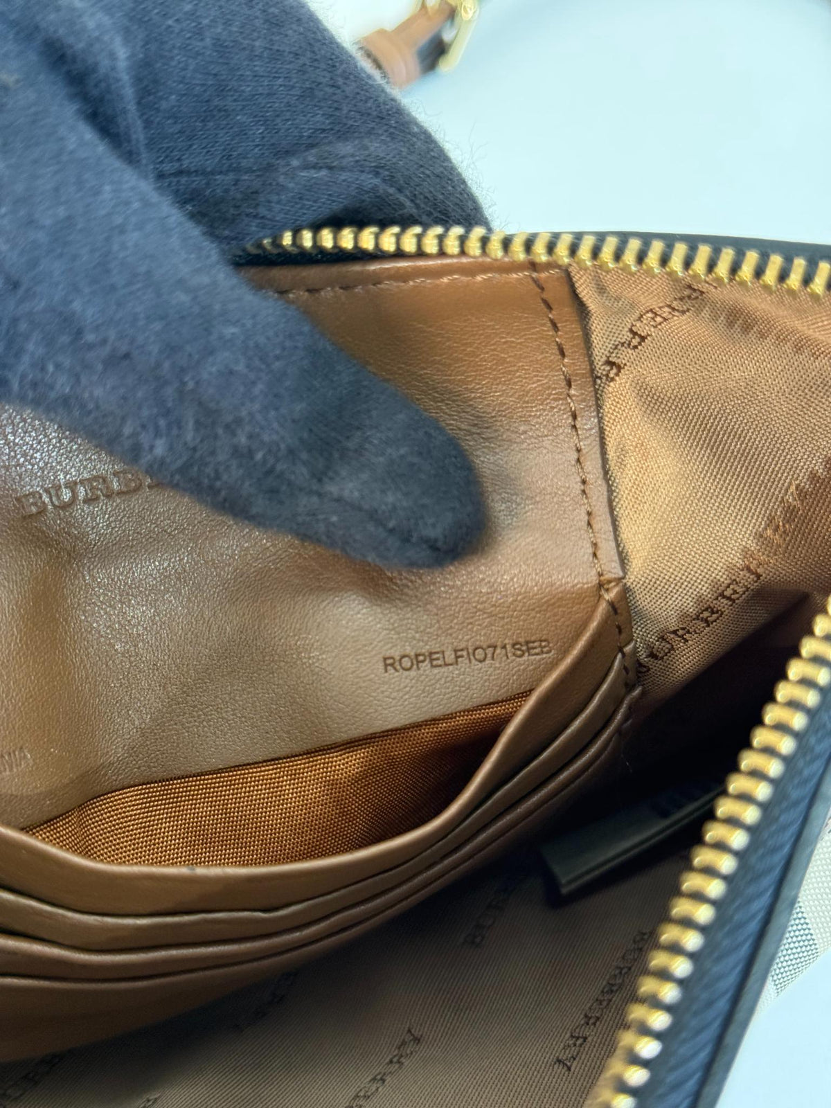Burberry Haymarket Check Peyton Crossbody Bag
