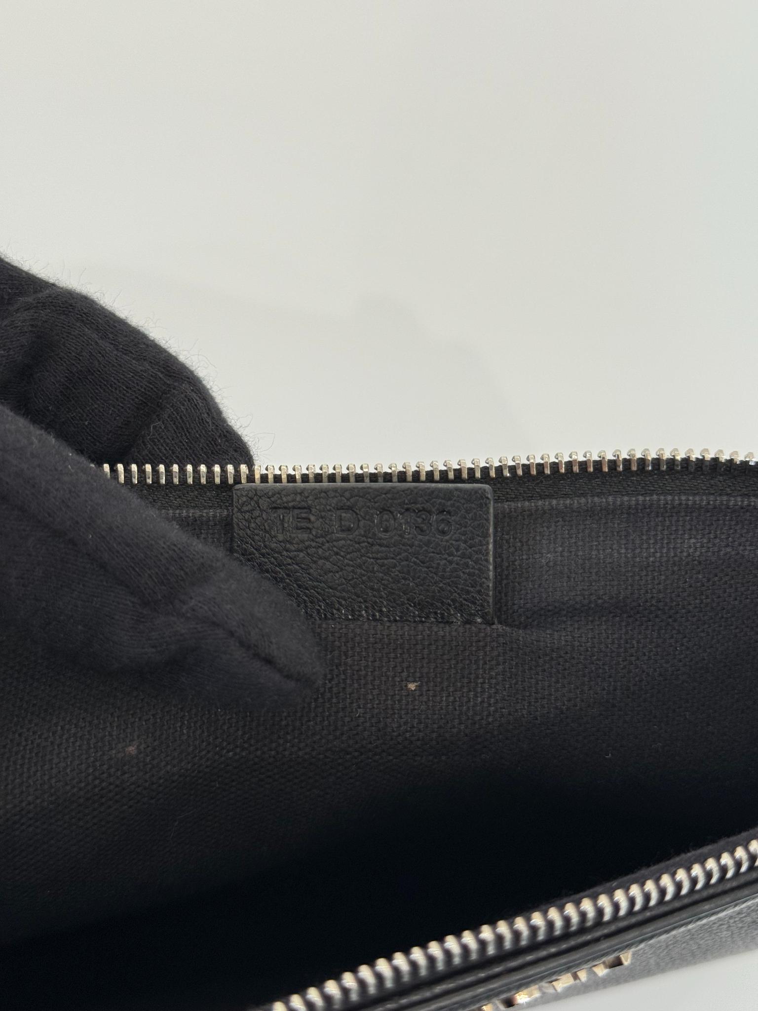 Givenchy Antigona Black Grained Goatskin Leather Pouch