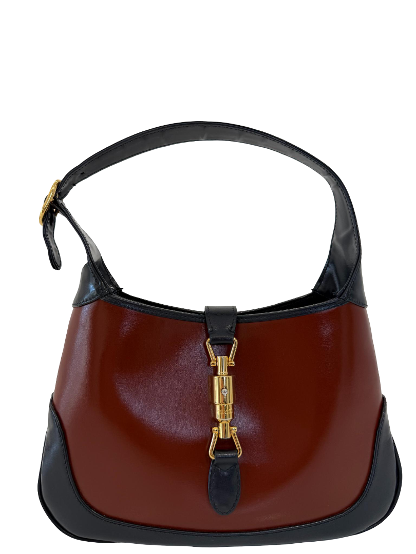 Gucci Jackie 1961 Small Bicolor Smooth Calfskin Leather Hobo Bag