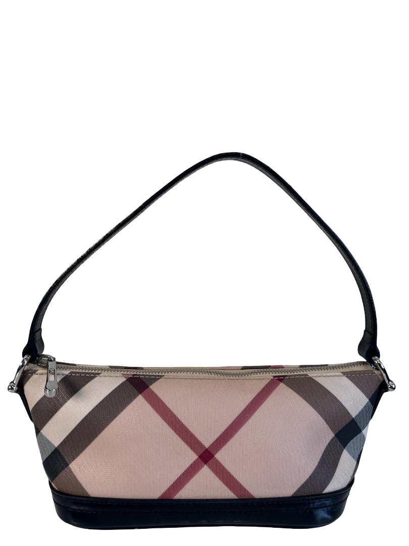 Burberry Nova Check Black Mini Boat Pochette