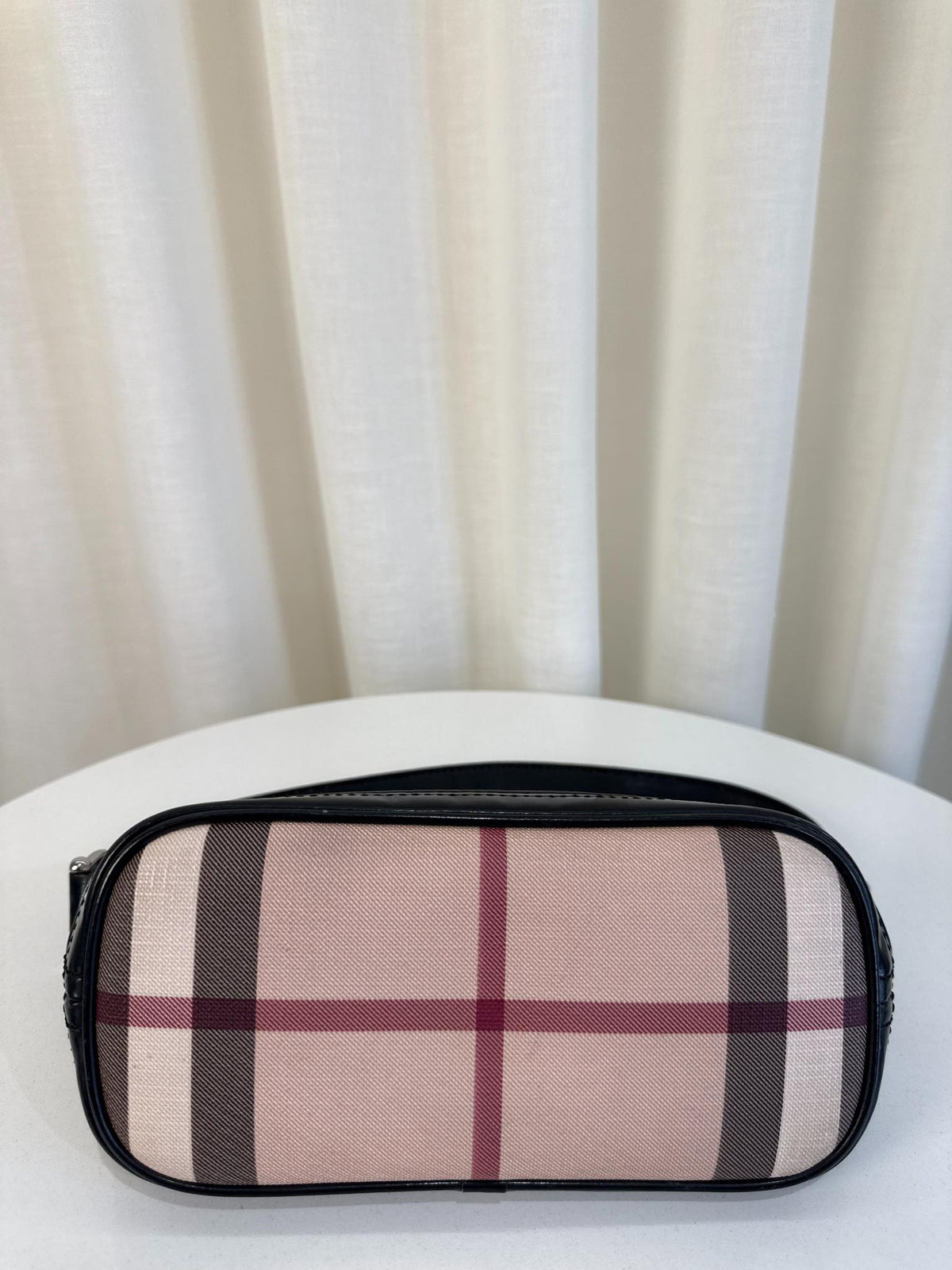 Burberry Nova Check Black Mini Boat Pochette