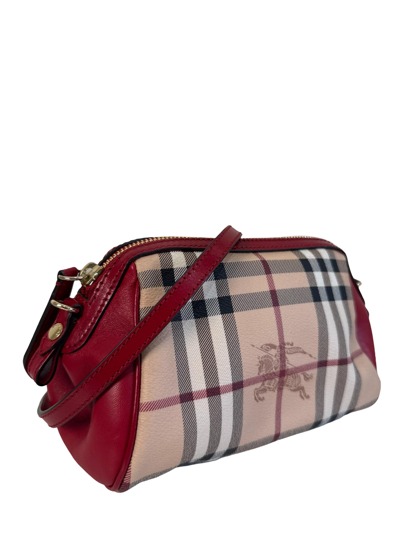 Burberry Haymarket Check Mini Blaze Crossbody Bag