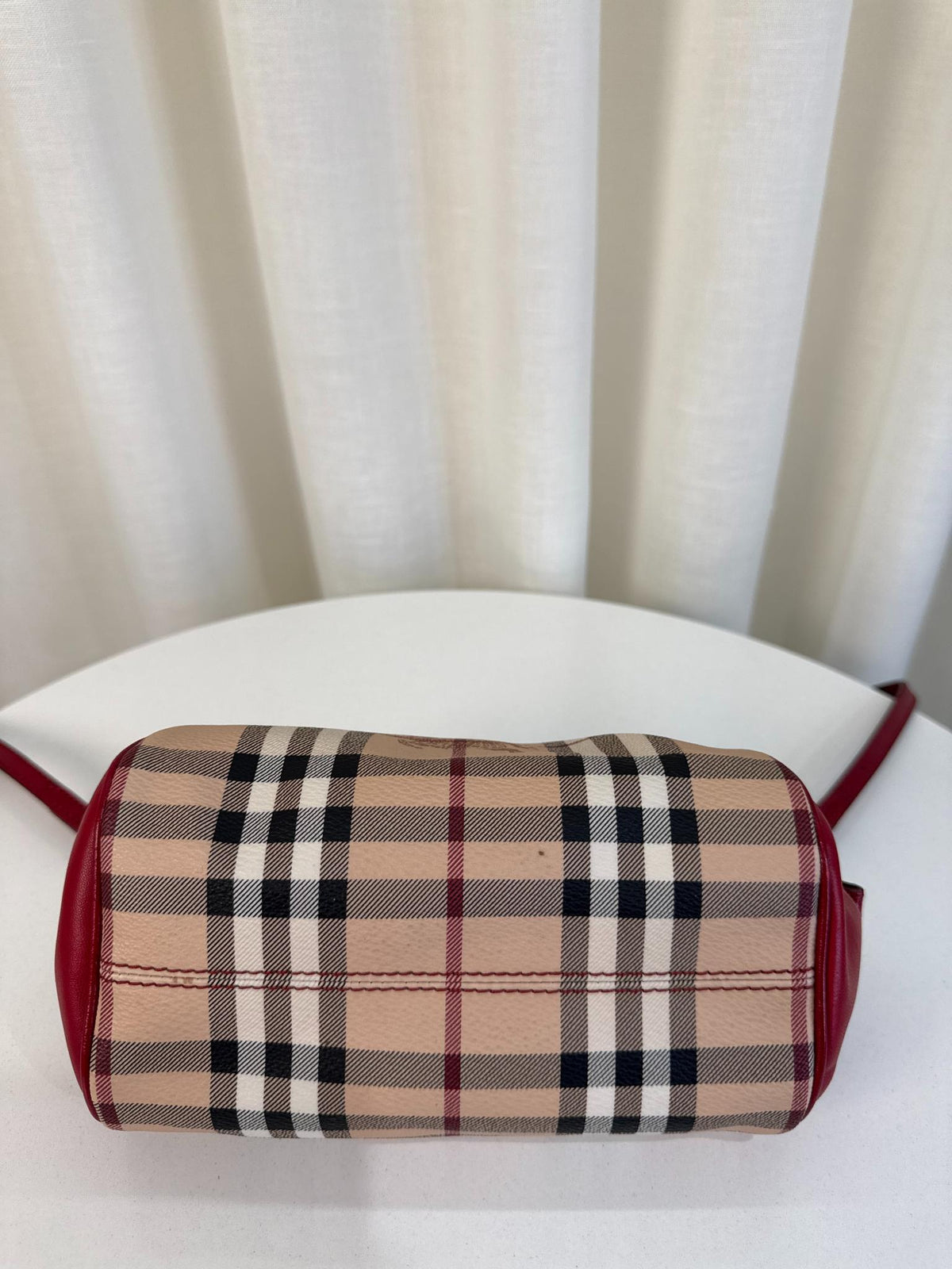Burberry Haymarket Check Mini Blaze Crossbody Bag