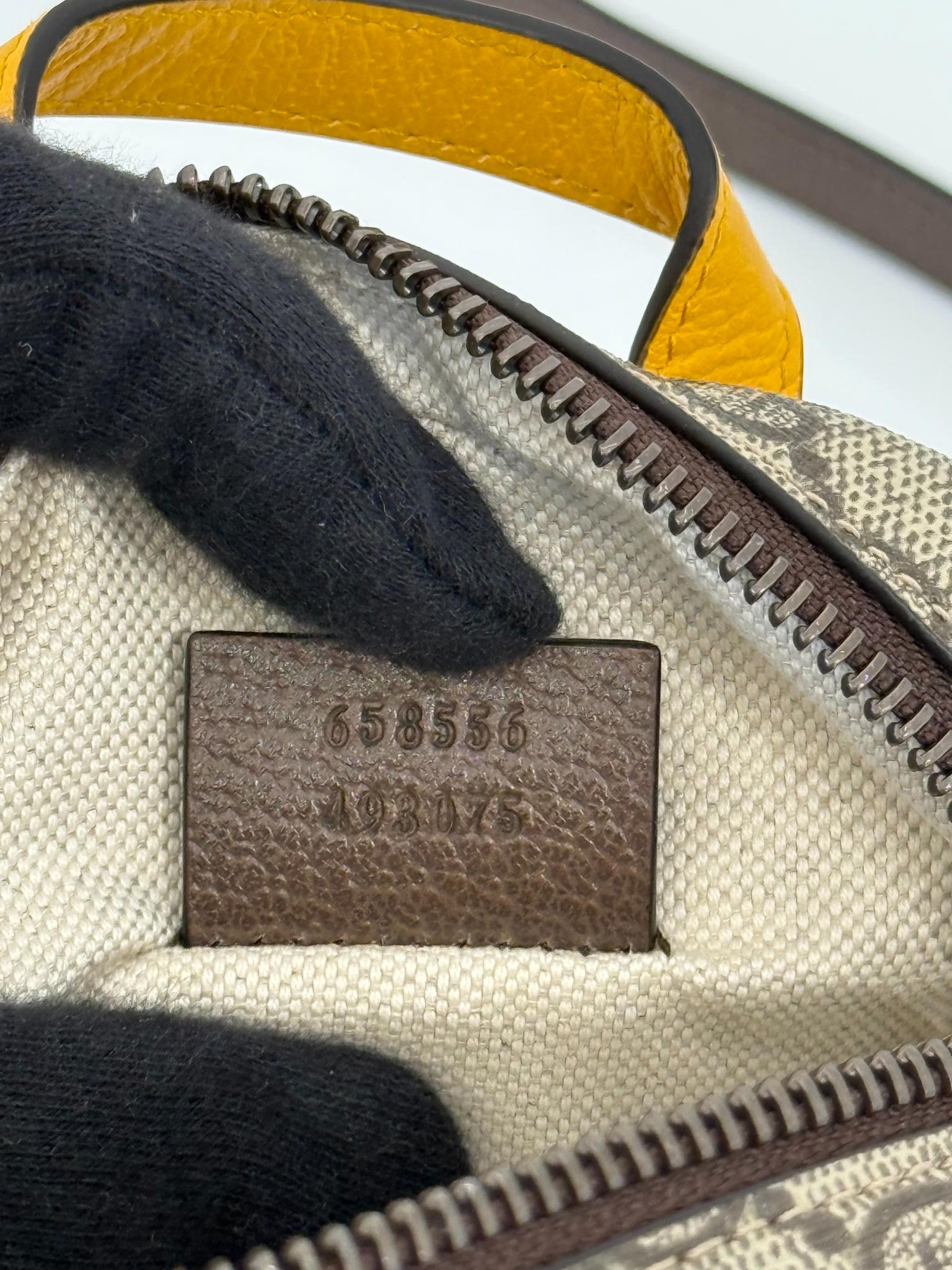 Gucci Beige/Ebony GG Supreme Canvas Neo Vintage Mini Crossbody Bag