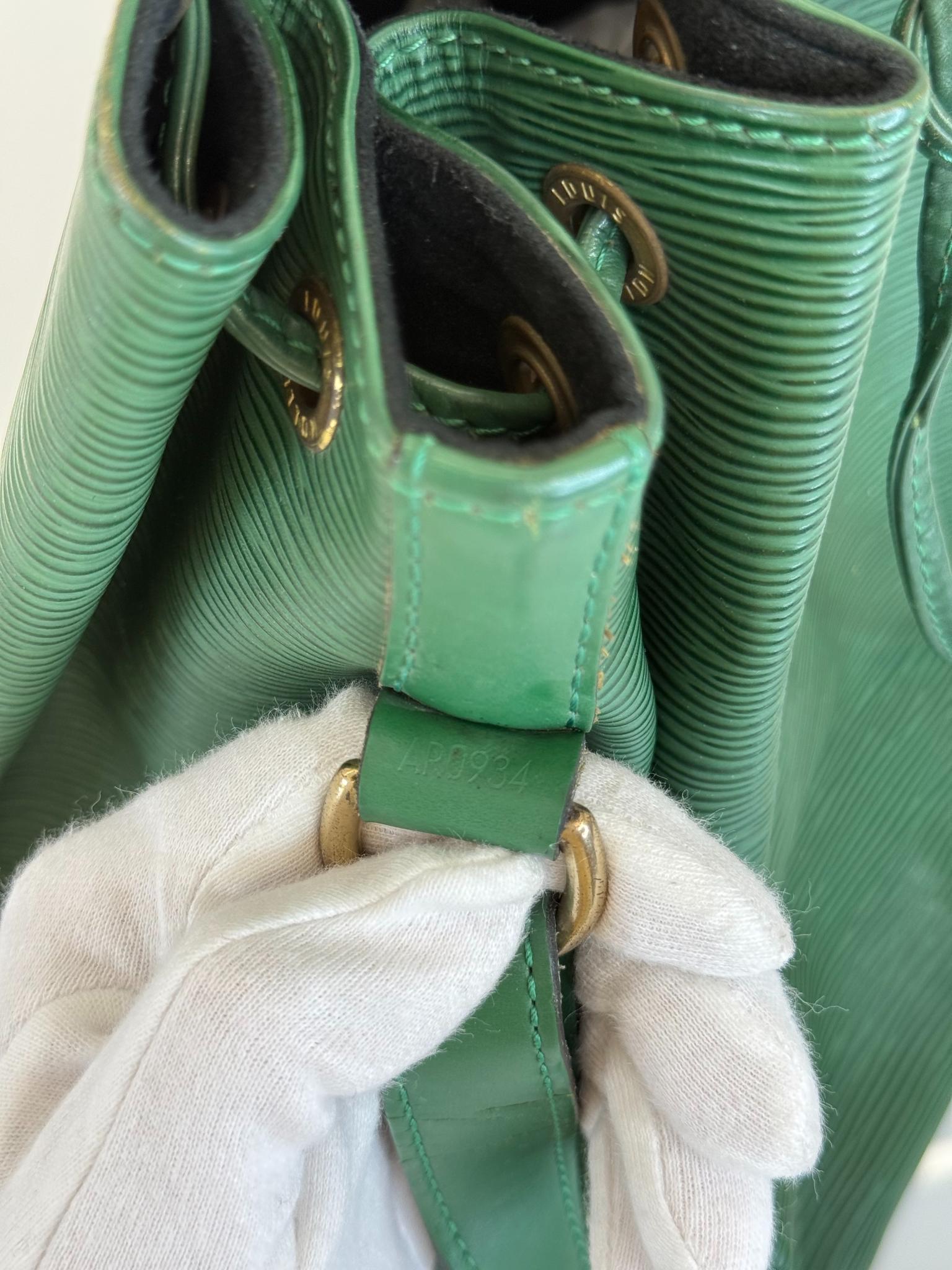 Louis Vuitton Petit Noé Bag Green Epi Leather