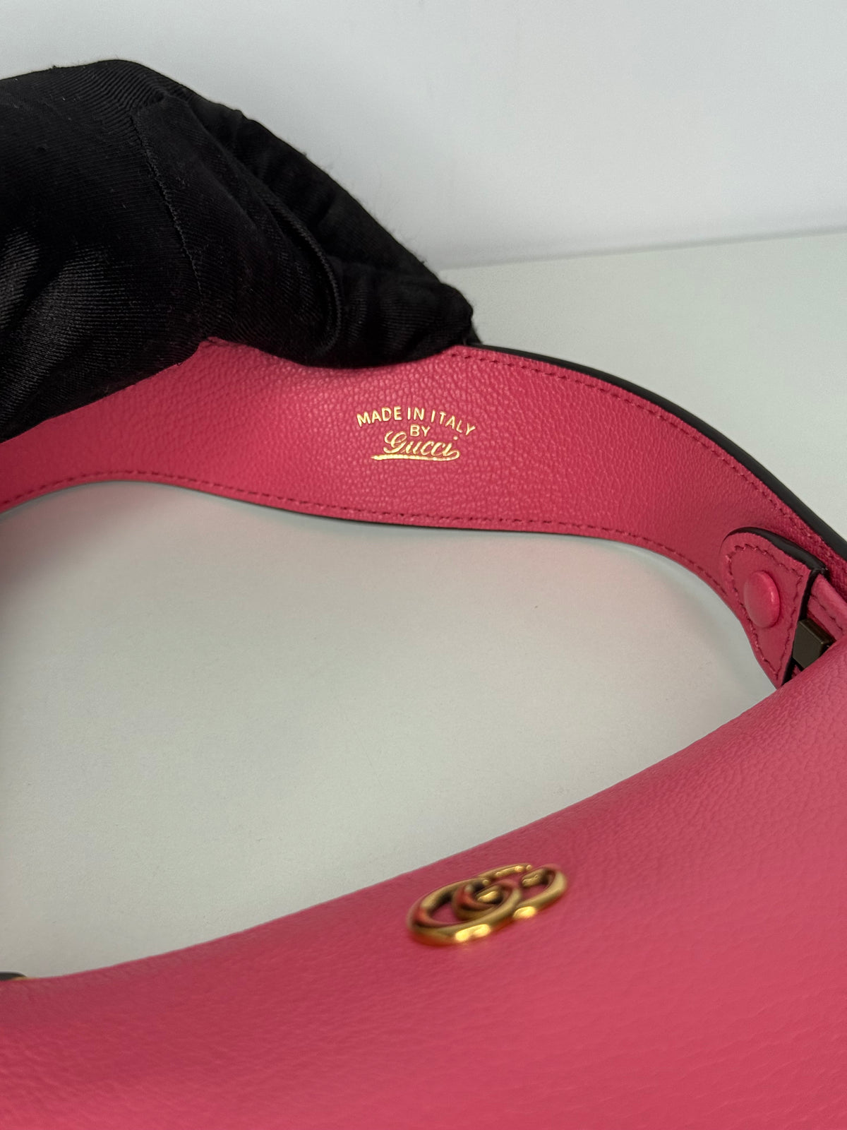 Gucci Aphrodite Mini Shoulder Bag Pink Soft Leather
