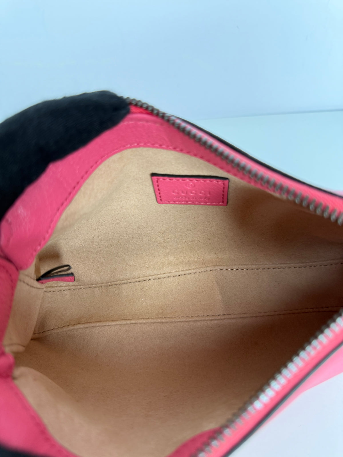 Gucci Aphrodite Mini Shoulder Bag Pink Soft Leather