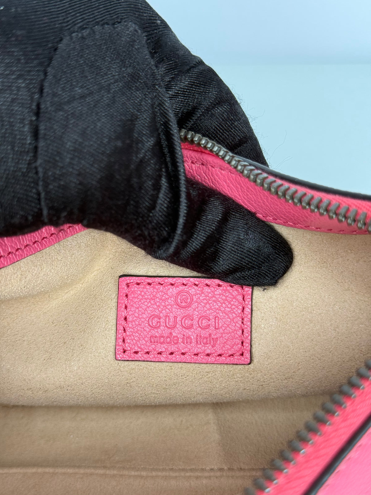Gucci Aphrodite Mini Shoulder Bag Pink Soft Leather
