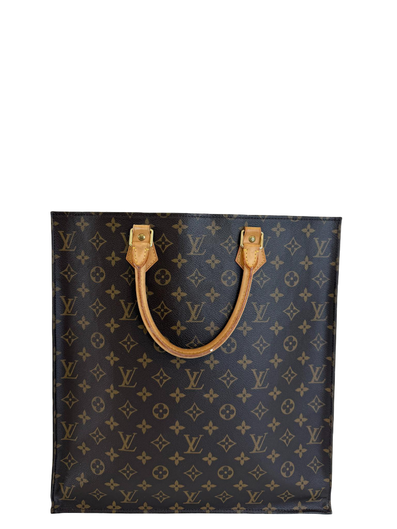 Louis Vuitton Sac Plat Monogram Canvas Tote Bag