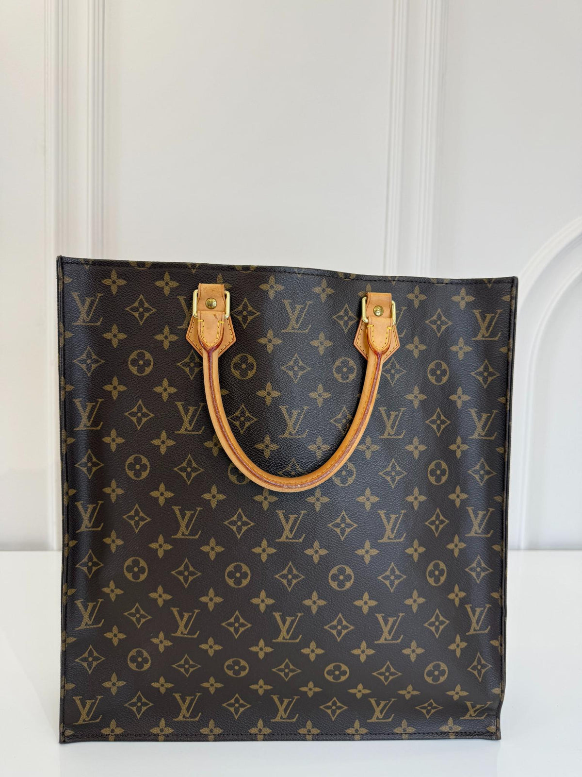 Louis Vuitton Sac Plat Monogram Canvas Tote Bag