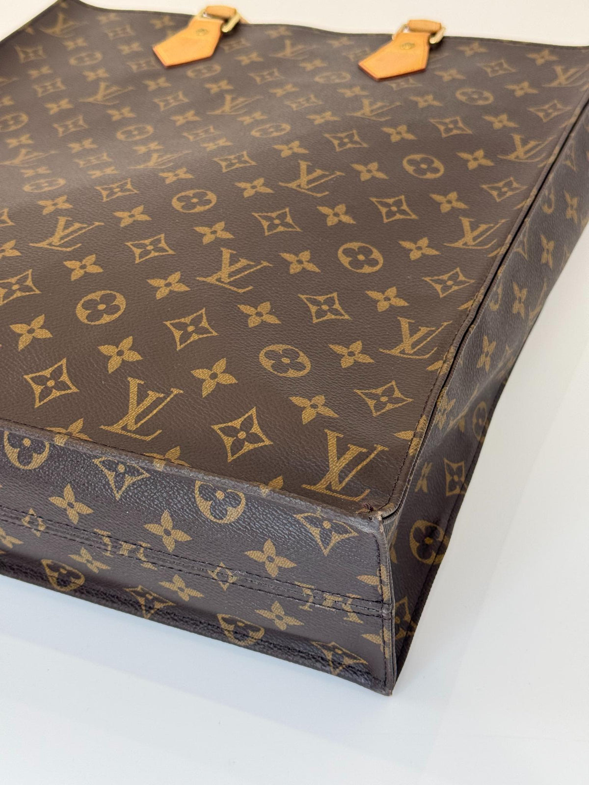Louis Vuitton Sac Plat Monogram Canvas Tote Bag