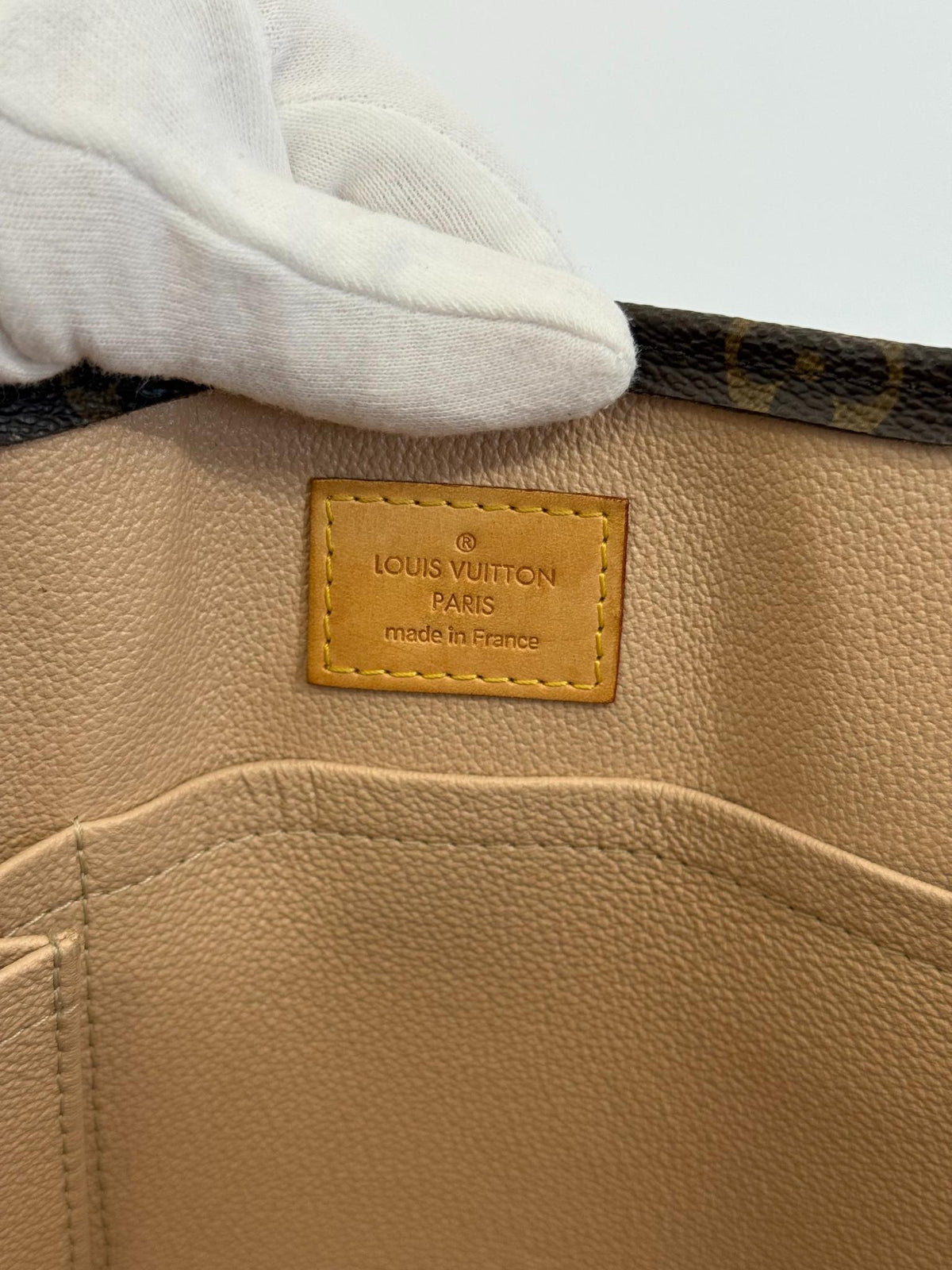 Louis Vuitton Sac Plat Monogram Canvas Tote Bag