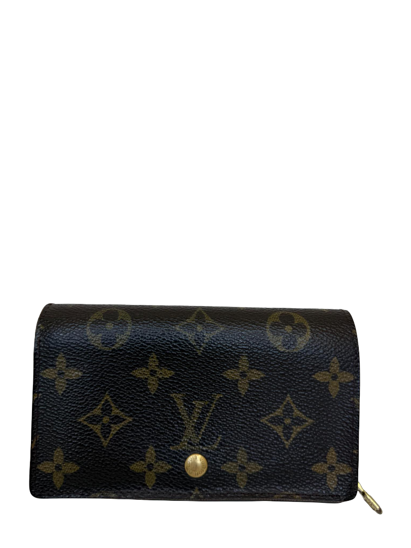 Louis Vuitton Zipped Compact Wallet Monogram Canvas