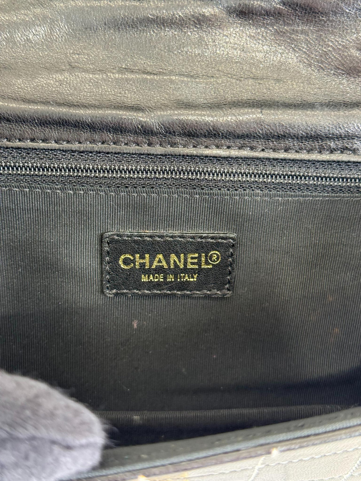 Chanel Chocolate Bar Mademoiselle Lambskin Flap Bag