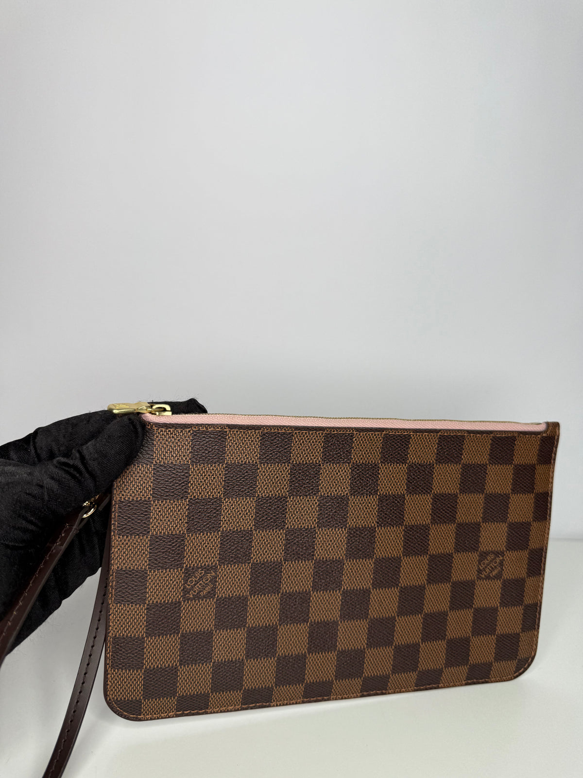 Louis Vuitton Neverfull Pochette Damier Ebene Canvas