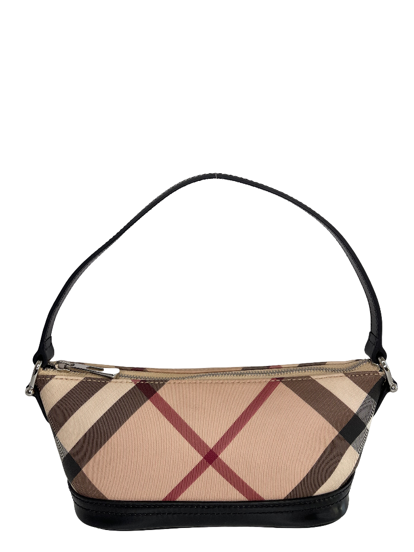 Burberry Nova Check Black Mini Boat Pochette